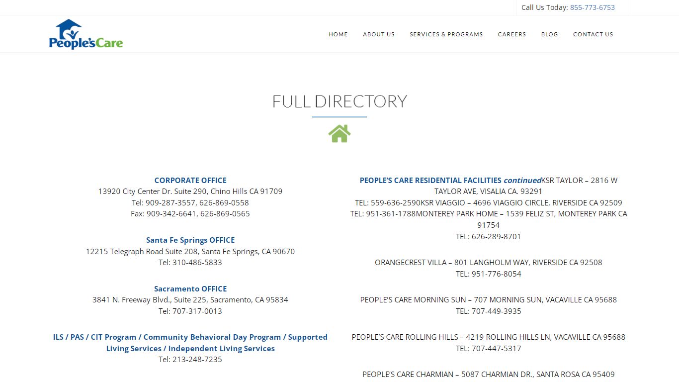 Full Directory – People's Care